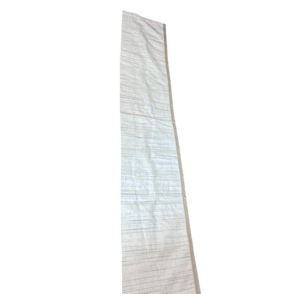 70s Look BURLINGTON HOUSE Pair Textured Weaves VALANCES Ivory Beige Neutrals 82" - Picture 3 of 6